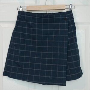 Navy Plaid Skort - Uniqlo
